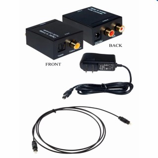 Bộ Chuyển Đổi Optical Audio To RCA Audio - Digital To Analog Audio R/L có nguồn adapter ổn định