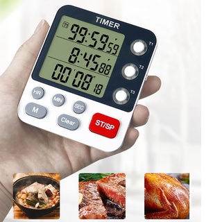 Đồng hồ hẹn giờ kỹ thuật số 3 kênh đếm ngược / âm lượng 3 mức độ