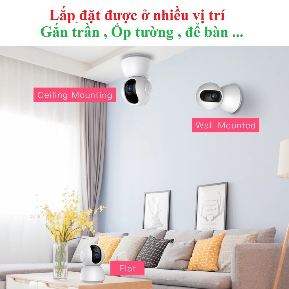 Camera IP Ezviz C6N 2M 1080P chính hãng kết nối Wifi + Lan mẫu mới 2020 . Tặng kèm thẻ nhớ 32G chính hãng FPT phân phối.