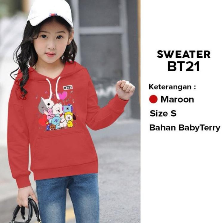 Áo Hoodie Họa Tiết Bt21 / Size Xl / Good Material C0de | G.6y.o5 H4rga