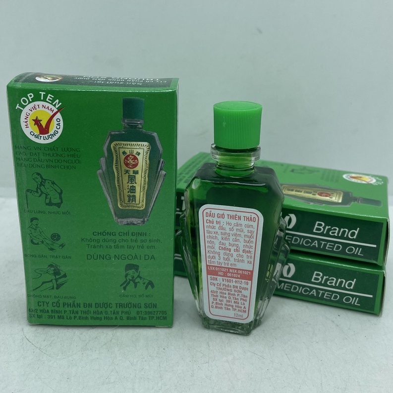 Dầu gió xanh Thiên Thảo 12ml