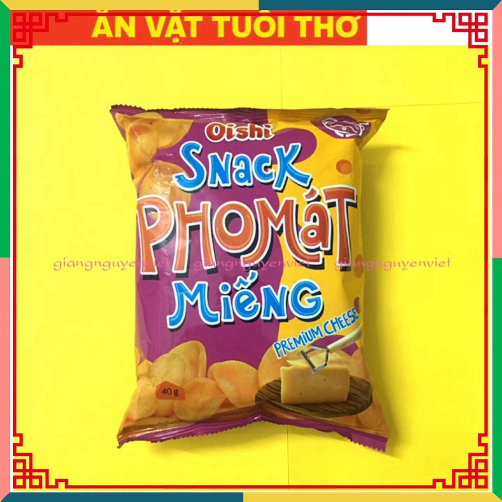 Bim bim Snack Oishi pho mát miếng 40g phomat ( Đại lý Ngọc Toản)