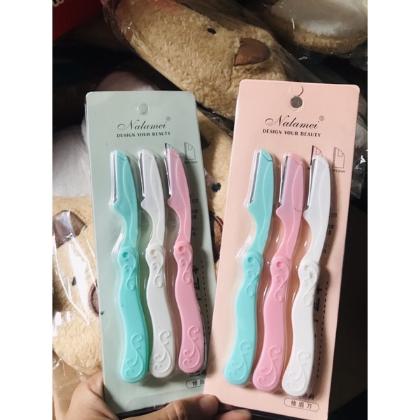 Set 3 dao cạo lông mày Nalamei