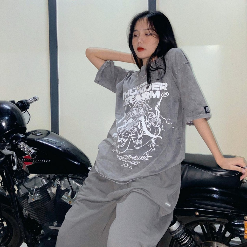 Áo thun HADES WASH TEE Sói Sấm Chớp Nam nữ chất cotton full tag KUN SHOP | BigBuy360 - bigbuy360.vn