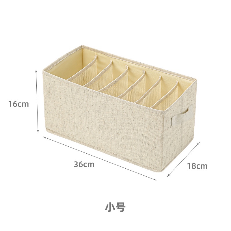 Taili TAILI Hộp Đựng Quần Áo Bằng Vải Cotton Lanh Gọn Gàng Gọn Gàng Cho Tủ Quần Áo / Áo Len