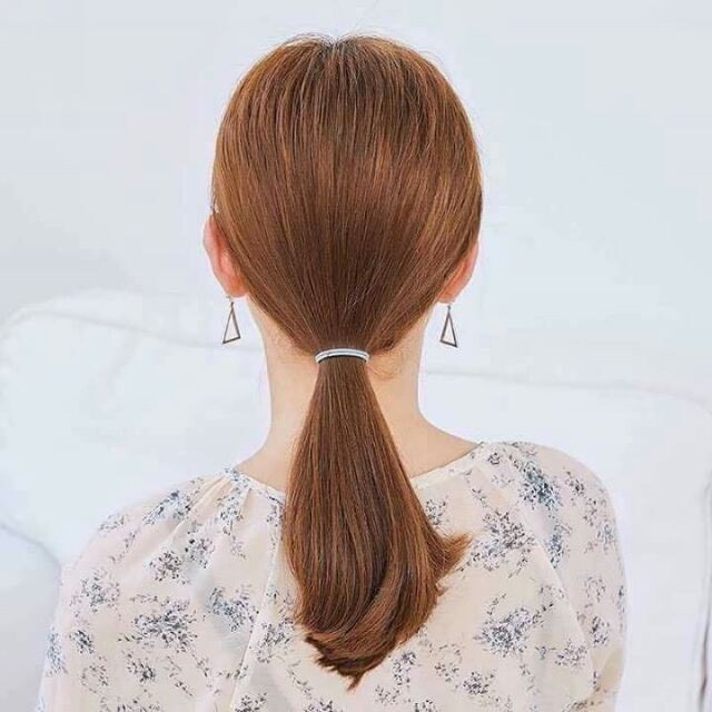 Sét 100 Chun Buộc Tóc Túi Zip.