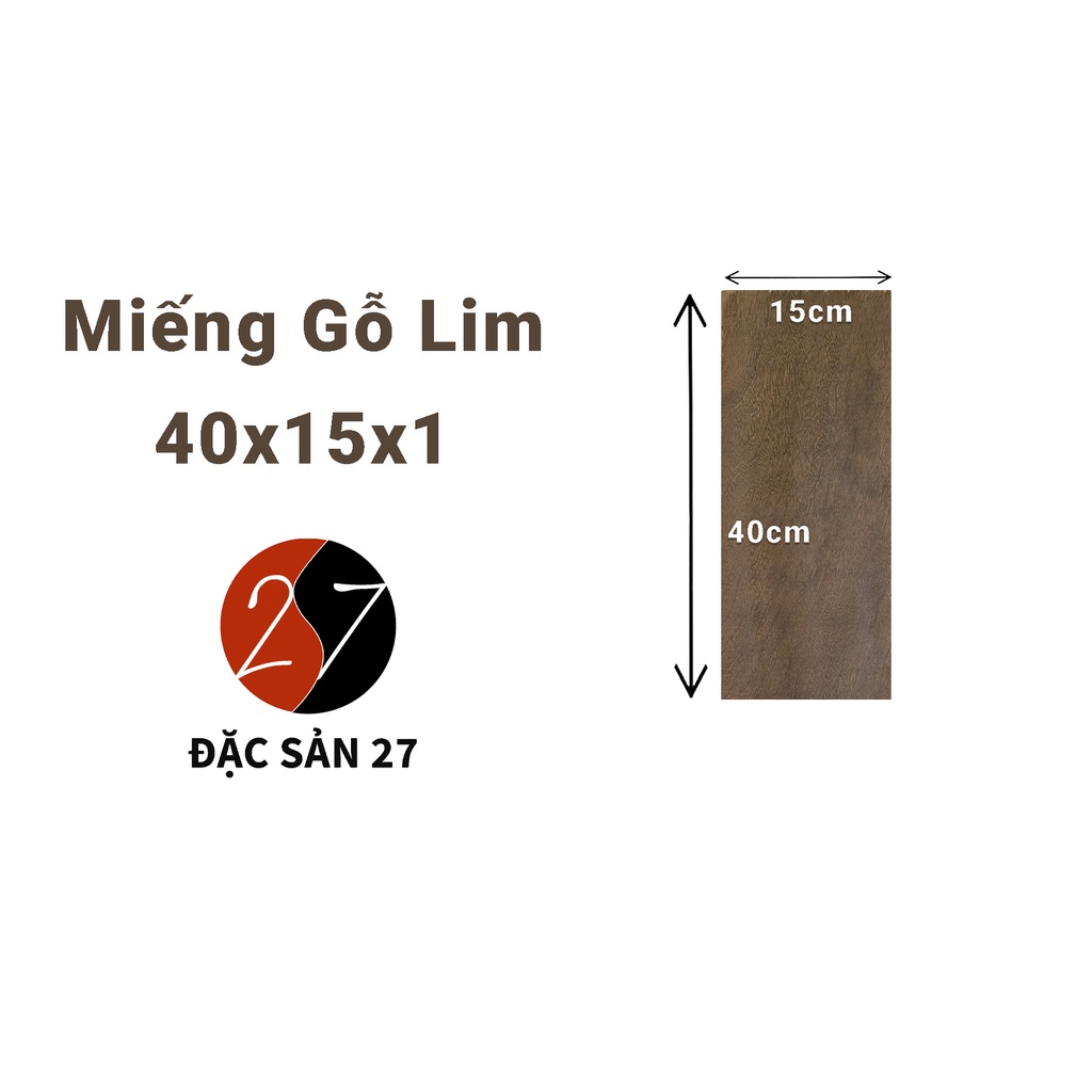 Miếng Gỗ Lim Dài Dày 1cm  đã bào 4 mặt