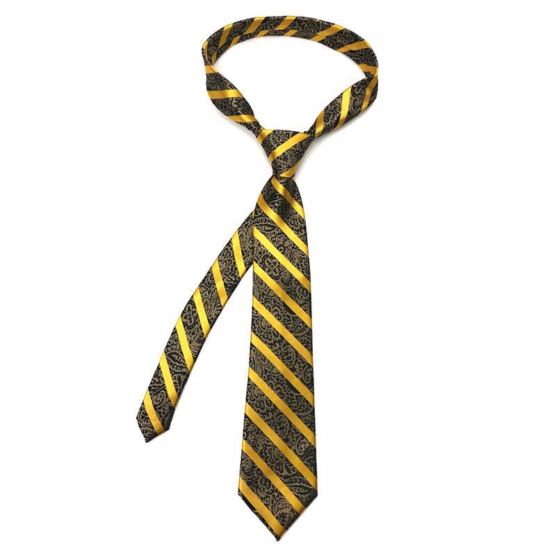 Cà vạt nam họa tiết sọc hoa văn vải dệt Jacquard 8cm thời trang công sở lịch lãm cho chú rể tiệc cưới