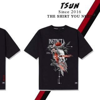 Pass Tsun Stripes Tee đen size M