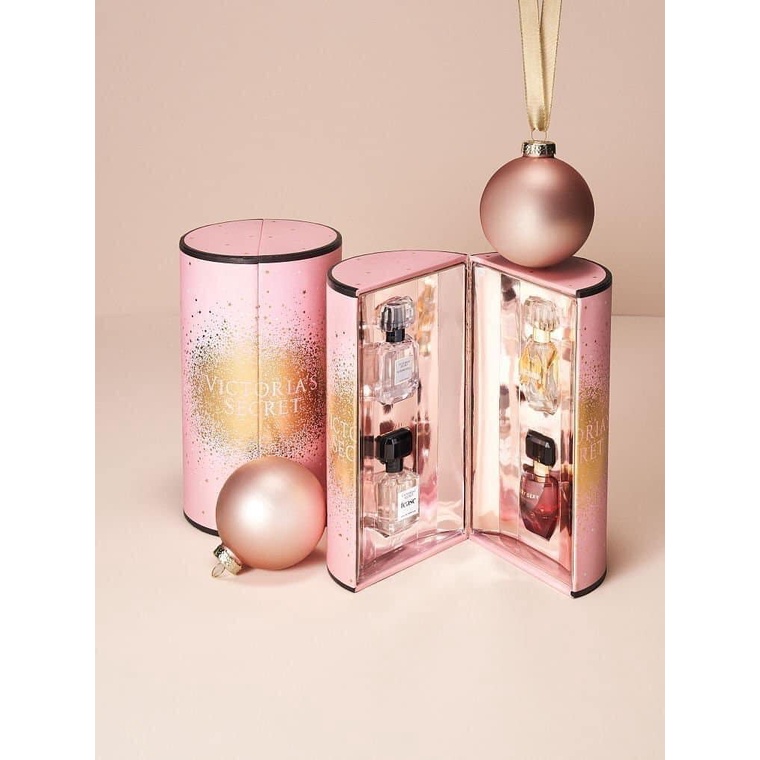 Gift set 4 chai nước hoa mini của Victoria Secret siêu xinh.