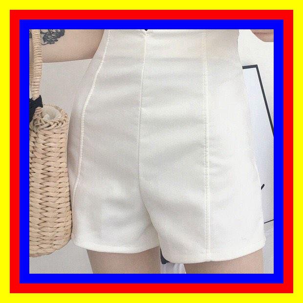 Xả Kho 15Q33B1 Quần sọt lưng cao chữ V, 3 size S M L hot trend style Hồng Công mới Xả Kho