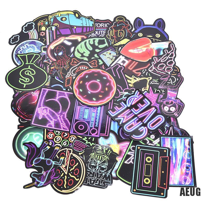 Bộ 50 Miếng Dán Họa Tiết Graffiti Trang Trí Chống Thấm Nước