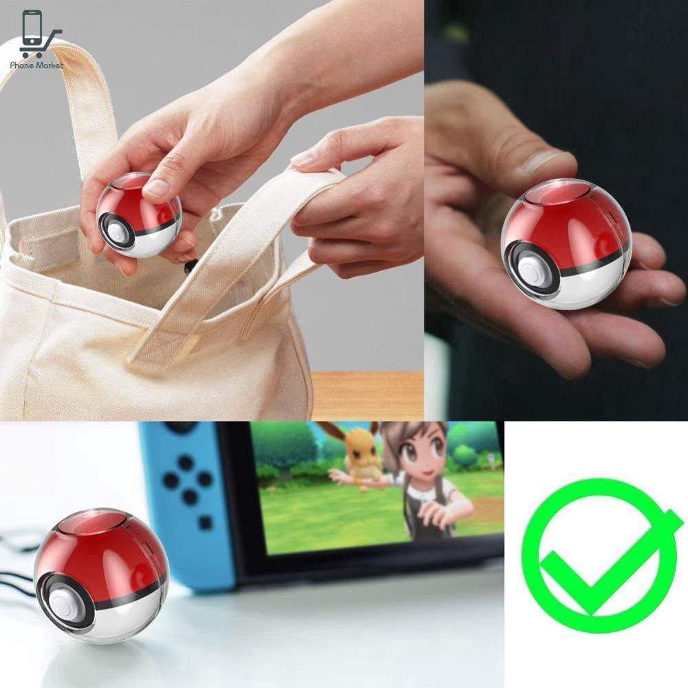 Hộp đựng bóng pokeball trong suốt cho Nintendo Switch