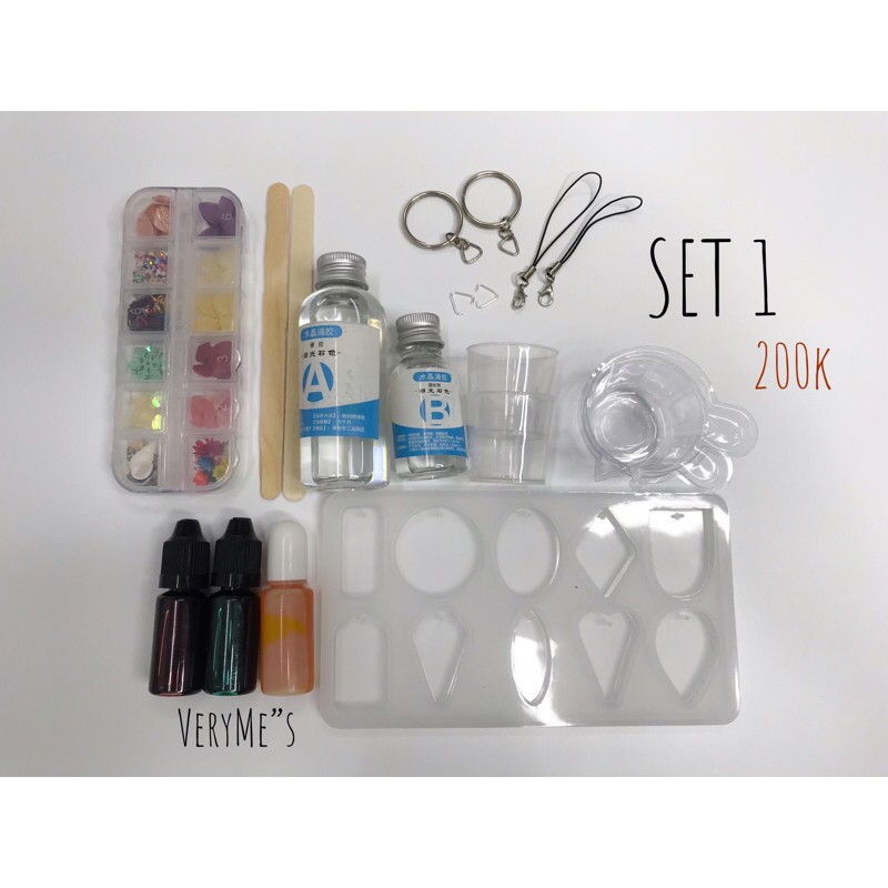 Combo set đồ tự chọn làm resin handmade