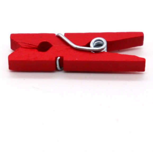 Set 30 Kẹp Gỗ Mini 2.5cm Nhiều Màu Sắc Dùng Kẹp Ảnh Trang Trí DIY