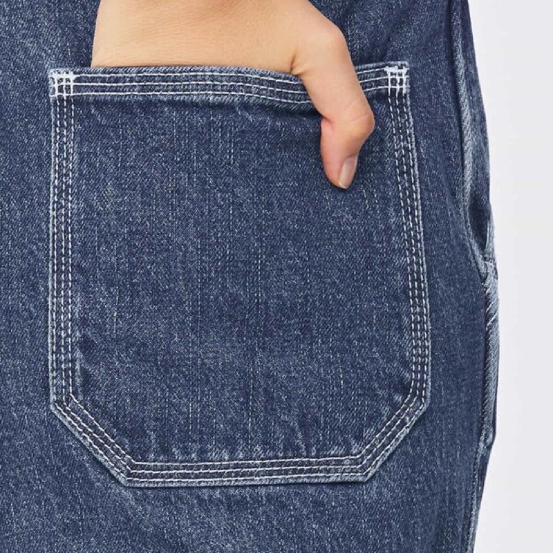 Quần bò jeans nữ ống rộng thời trang, năng động của GU - Nhật Bản