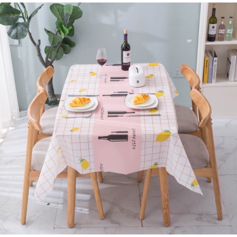 Khăn thảm trải bàn nhựa PVC chống thấm nước 88107 siêu thị 24/7