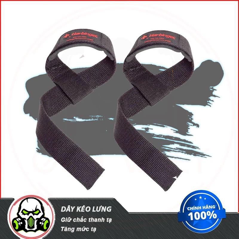 [Freeship] Phụ Kiện Thể Thao Gym Dây kéo lưng HARBINGER PADDED COTTON LIFTING STRAPS 213 TPBS