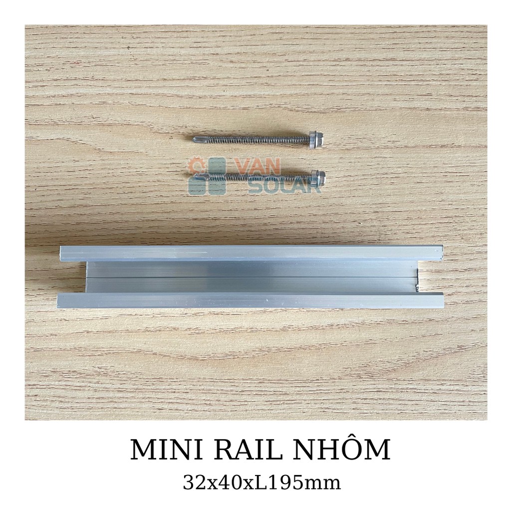 THANH MINI RAIL NHÔM CAO CẤP CHUYÊN DỤNG CHO ĐIỆN MẶT TRỜI  A6005-T6