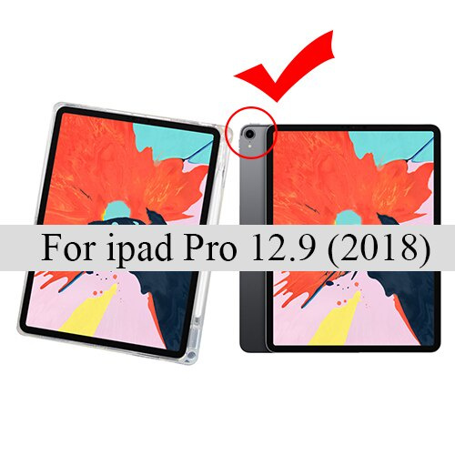 Silicone Ốp Máy Tính Bảng Silicon Có Ngăn Đựng Bút Cho Ipad Pro 11 2021 A2459 A2031 Pro 12.9 2021 A2379 A2461 Pro 11 12.9 2018 2020