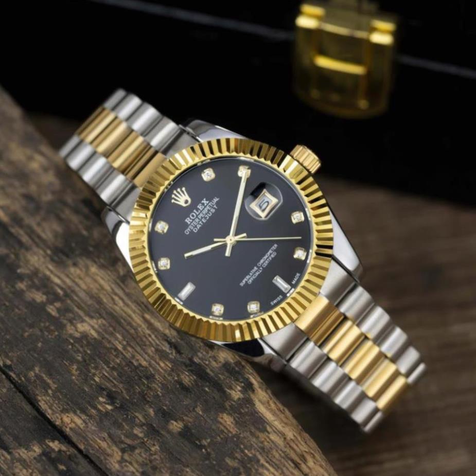 Đồng hồ nam Rolex dây kim loại màu denim kiểu dáng sang trọng - DH508 shop813