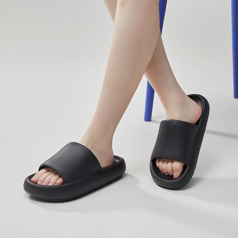 Dép Đi Trong Nhà Đế Dày 4.5CM Bằng EVA Mềm Mại Chống Trượt Thời Trang Mùa Hè Cho Nam Và Nữ