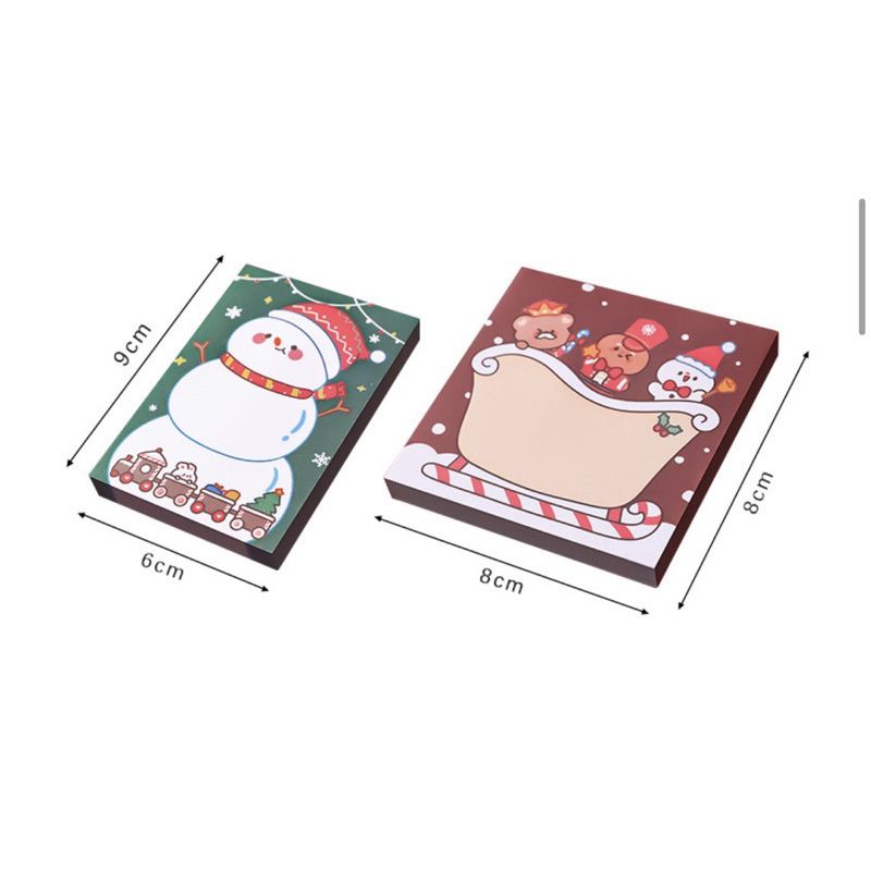 Giấy Note Chủ Đề Giáng Sinh Noel Christmas Dễ Thương - Kem Shop K7