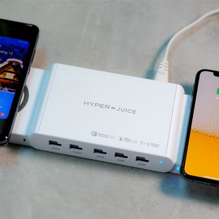 SẠC ĐA CỔNG MACBOOK HYPERJUICE ULTIMATE CHARGER 110W DUAL WIRELESS CHARGER 15W