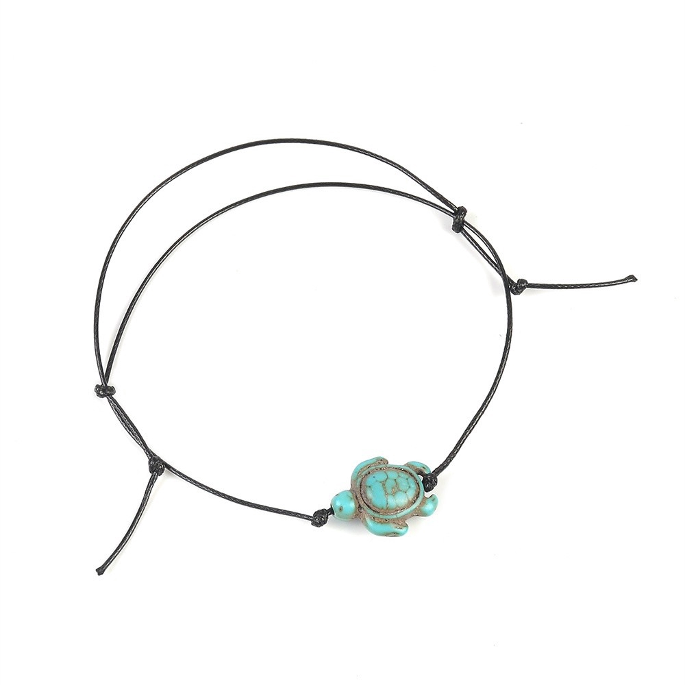 Vòng đeo chân phối phụ kiện trang trí hình rùa biển đầy độc đáo | BigBuy360 - bigbuy360.vn