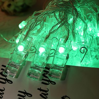 Photo clip LED light string