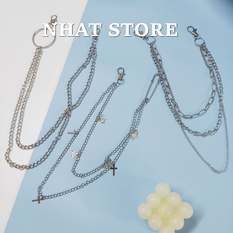 Dây xích quần áo thời trang nam nữ, dây xích unisex Nhat Store