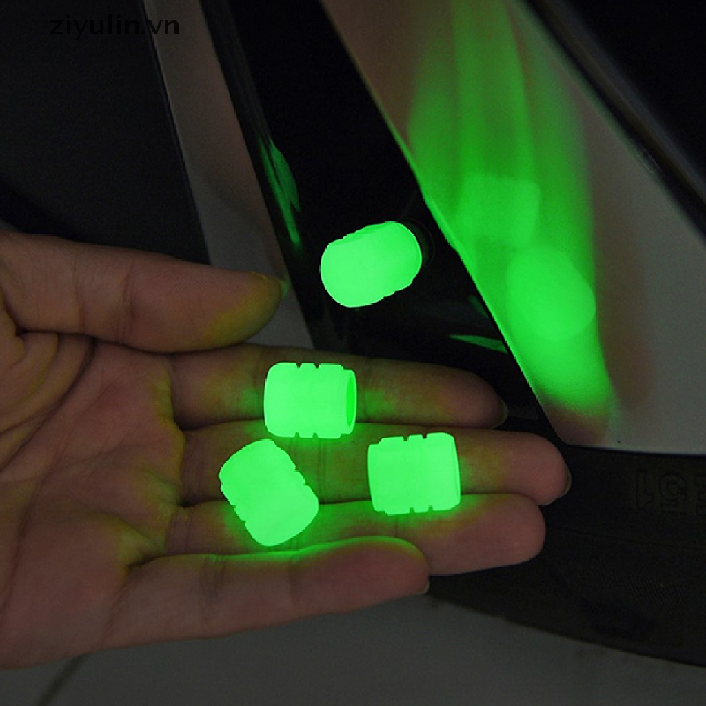 Bộ 4 Nắp Van Lốp Xe Phát Sáng ziyulin