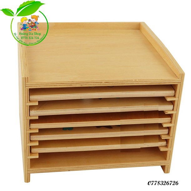 Tủ đựng tranh ghép động vật Montessori (Animal Puzzle Cabinet (only cabinet))