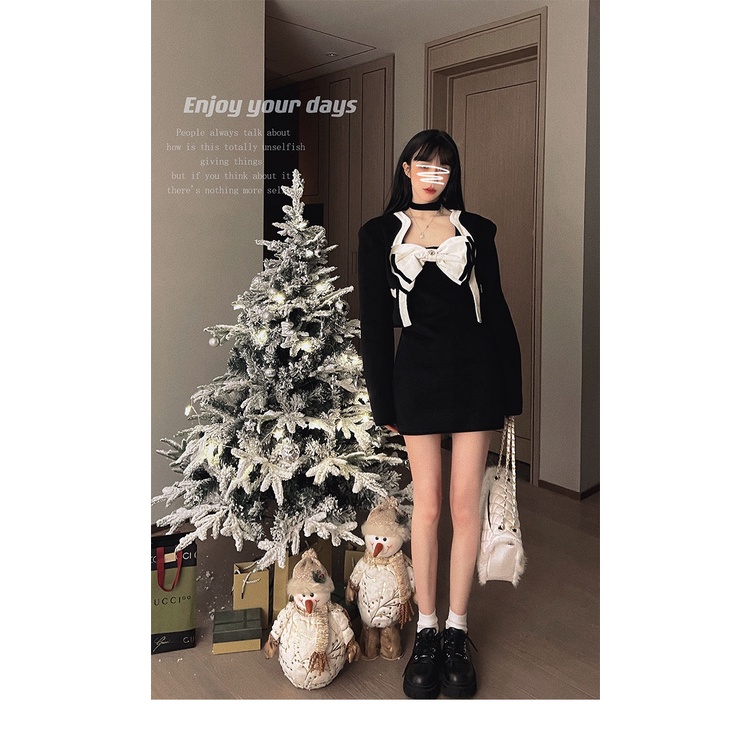 Áo khoác thời trang phong cách Hepburn / đầm kiểu mùa hè quyến rũ dành cho phái nữ