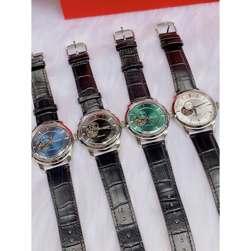 Đồng hồ nam seiko máy cơ dây da size 40mm dành cho nam