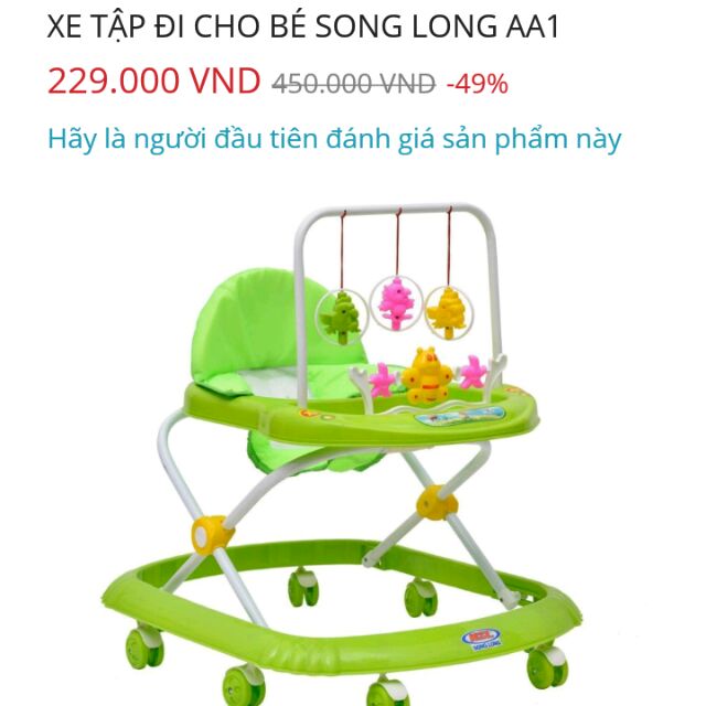 Xe tập đi cho bé song long AA1