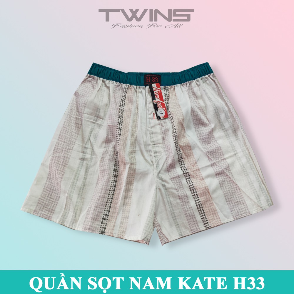 Quần short nam kate H33 mặc nhà ngắn trên đầu gối | BigBuy360 - bigbuy360.vn