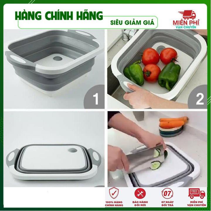 Chậu Rửa Kiêm Thớt Gấp Gọn Đa Năng Siêu Tiện Dụng