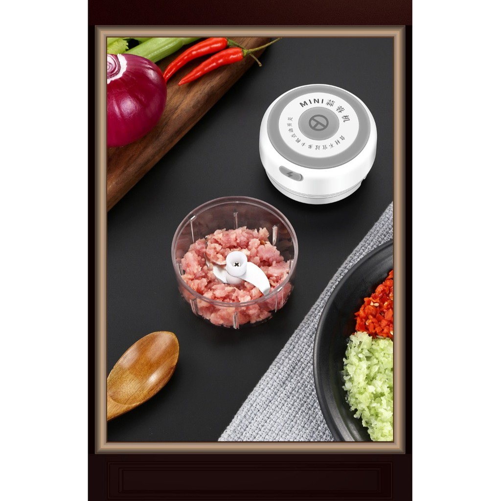 [Mua 1 Tặng 1] Máy Xay Tỏi Ớt Mini Cầm Tay Đa Năng Thế Hệ Mới Breo Market Nhỏ Gọn Thông Minh Có Cổng Sạc USB | BigBuy360 - bigbuy360.vn