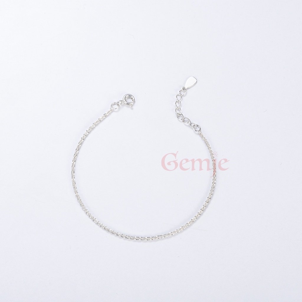 Lắc tay bạc GEMJE đính đá lấp lánh GJB001