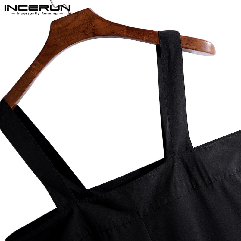 INCERUN Áo liền quần không tay thời trang cho nam | BigBuy360 - bigbuy360.vn