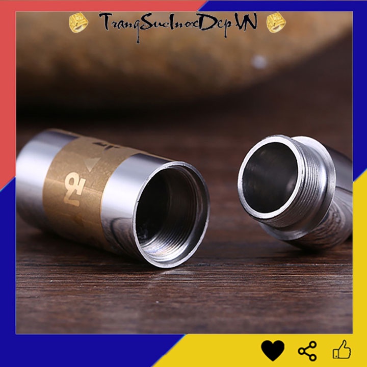 Dây chuyền trụ rỗng chú lăng nghiêm bằng inox không đen, không gỉ - Đem lại bình an may mắn cho người đeo