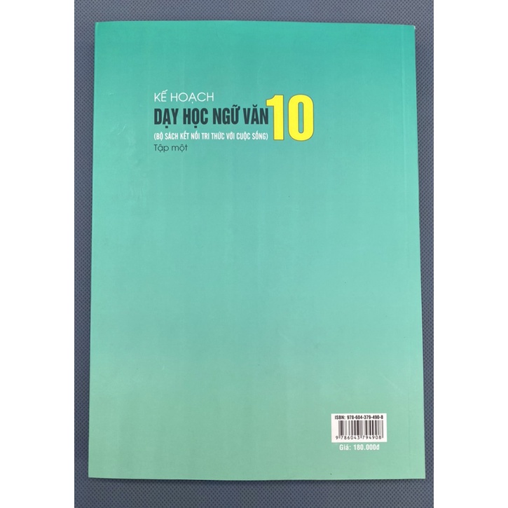 Sách - Kế Hoạch Dạy Học Ngữ Văn 10 Tập 1
