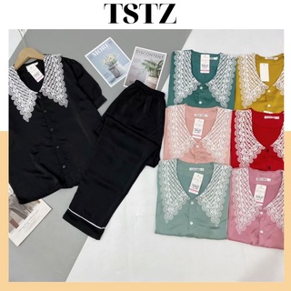 Đồ ngủ nữ - đồ ngủ pyjama lụa cao cấp size 40-65kg sang xịn mịn