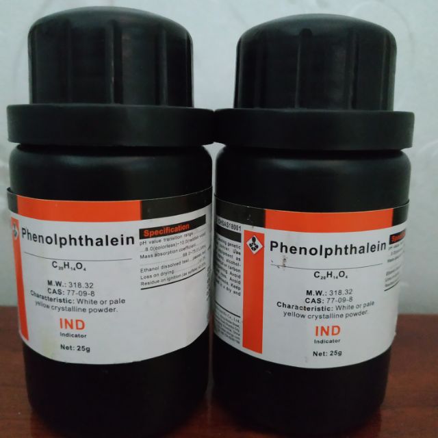 Phenolphtalein dạng bột 25g