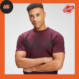 Áo - 100% chính hãng - myprotein - mp men's adapt grit graphic t-shirt - merlot marl - áo thun thể thao cực mát