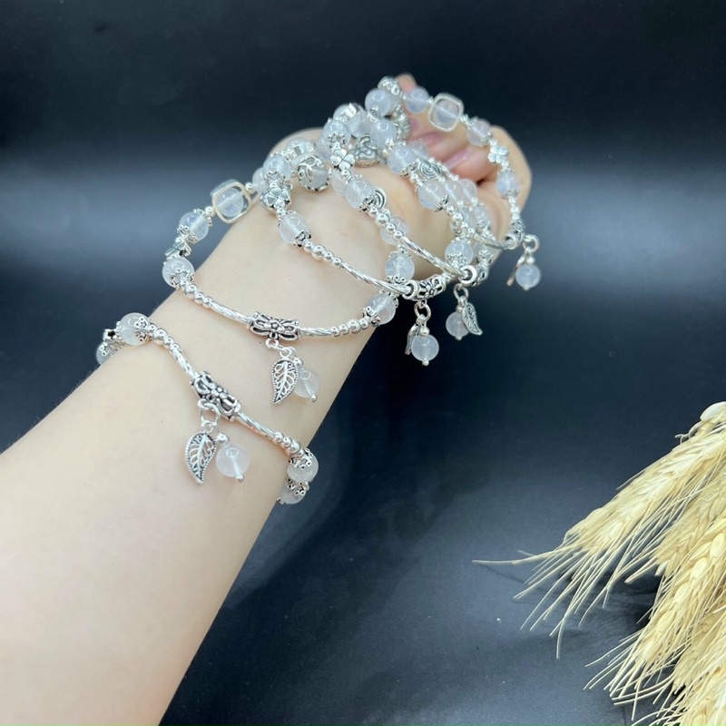 Vòng tay phong thủy mix charm Bạc 925