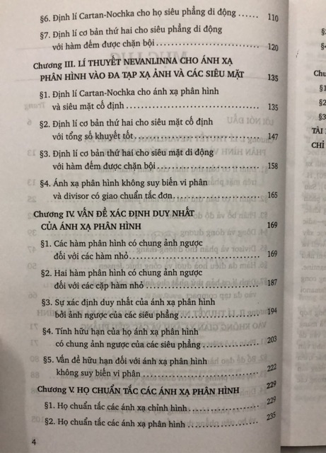 Sách - Lí thuyết phân bố giá trị cho ánh xạ phân hình và một số vấn đề liên quan