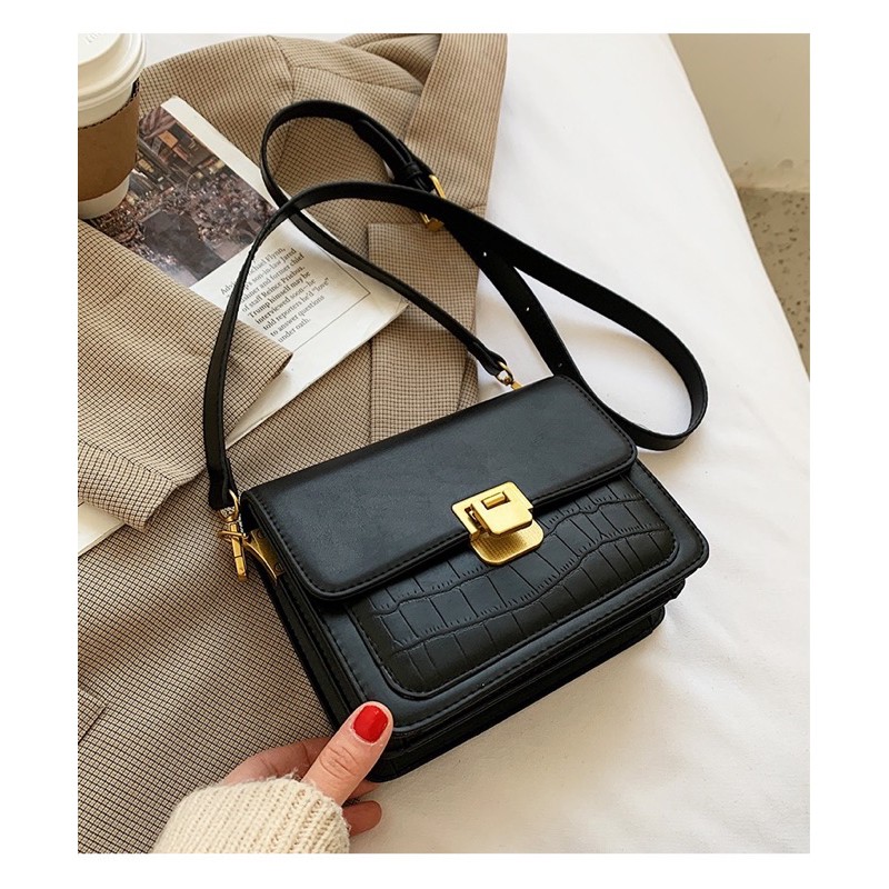 TÚI XÁCH NỮ TÚI ĐEO CHÉO MINI THỜI TRANG NỮ DA VẰN CÁ TÍNH VINTAGE TXN40H1803