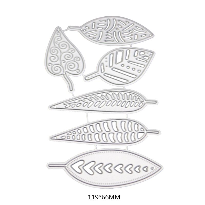 Khuôn Cắt Giấy Kim Loại Hình Lá Cây